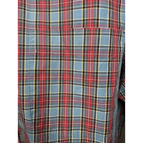 Brooks Brothers‎ Mens Large Plaid Button Down Long Sleeve Shirt Red Blue Yellow - Picture 2 of 4